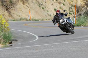 Slicing up serpentine roads is well within the GS’s repertoire.