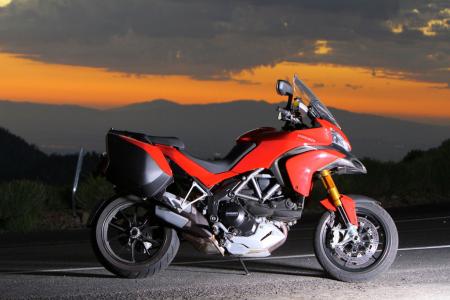 The new Multistrada 1200 is the first bike to contend with the GS on even footing for a piece of the GS’ adventure-touring pie. The Multi brings all the whiz-bang electronic rider aids available to the GS, while going one step further with the addition of rider-selectable engine mapping.