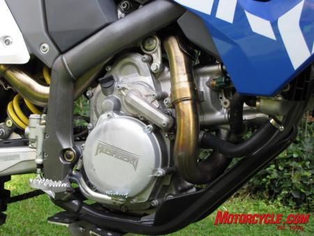 Shake it up. The Husaberg engineers juggled a bunch of KTM parts and came up with a whole new engine.