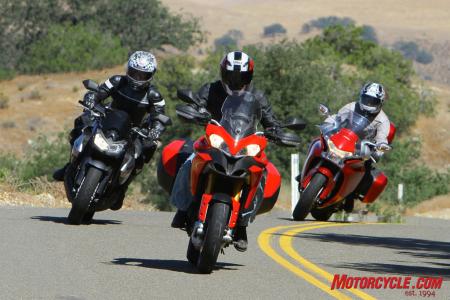 For the author, the Multistrada makes the best of every situation, and therefore is his idea of a sport-touring motorcycle in this three-way battle.