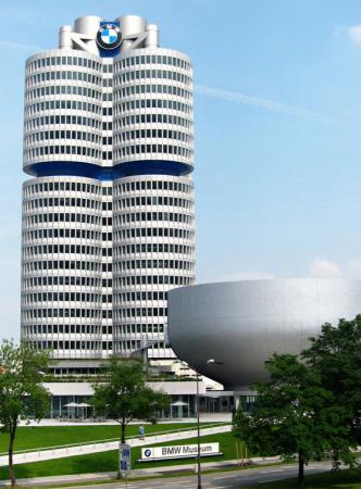 The iconic, mind blowing “4-cylinder” BMW building; a beacon of performance.