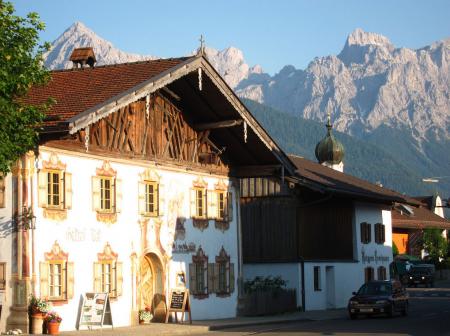 Riding through the quant village of Garmisch is like riding through a Bavarian postcard.