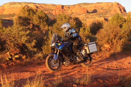 We were among the first to ride Yamaha’s new Super Ténéré on American soil. It’s a viable contender to BMW’s R1200GS, with standard traction control and antilock brakes.