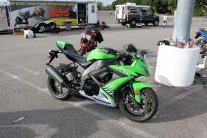 The ZX-10R performed flawlessly. Parks says literbikes are more challenging than smaller bikes for low-speed, tight maneuvers.