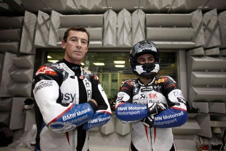 Troy Corser Leon Haslam BMW World Superbike team WSBK