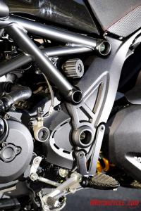 2011 Ducati Diavel frame shock preload adjust dial