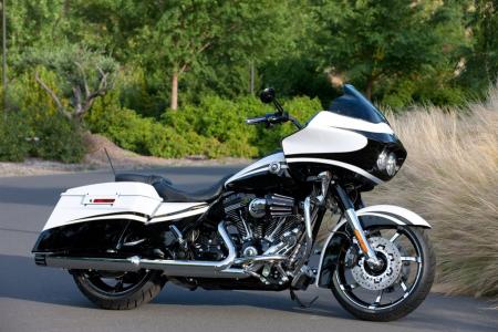 The CVO Road Glide Custom is the only all-new model for 2012. It replaces the long-distance touring-oriented CVO Road Glide Ultra from 2011.