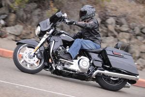 We’re big fans of the Street Glide platform, whether in standard or CVO trim. This year’s CVO SG is outfitted with eight speakers and a 400-watt sound system.