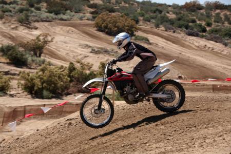 It was fun to toss around the TXC310 on the undulating layout of the Carlsbad-replica MX track at The Ranch in Anza, California. 