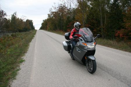 Riding BMW K1300GT in Ontario