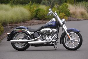 2012 Harley-Davidson CVO Softail Convertible right side blue