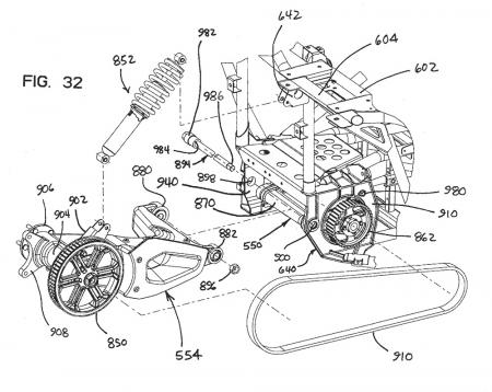 Polaris Trike Patent Rear Schematic