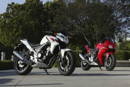 2013 Honda CB500F and CBR500R