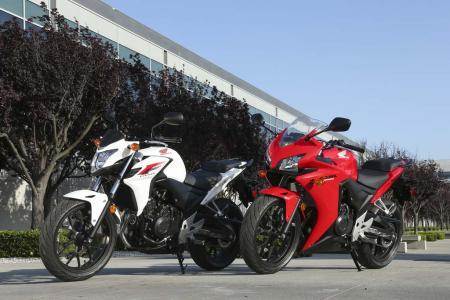 2013 Honda CB500F and CBR500R
