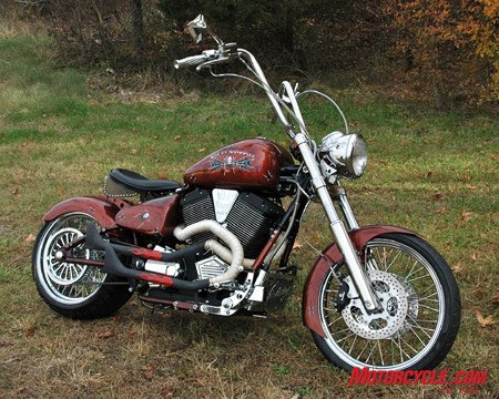 Here's Old 97 Chopper's Spider Biker custom that's been outfitted with a