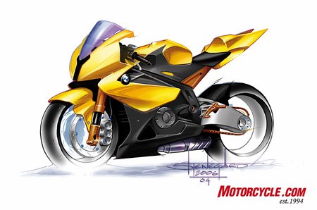 Yamaha R6 Sketch