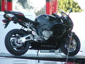 All black CBR 1000RR makes for a very clean looking design.