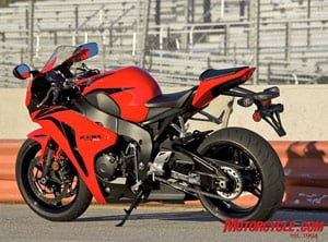 At 435 pounds ready to ride and full of fuel, the new CBR1000RR is Honda’s lightest literbike ever.