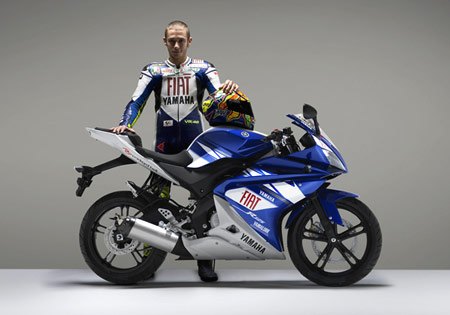 Unfortunately, the Rossi-replica Yamaha YZF-R125 is not available in the U.S.