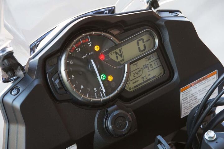 2014 Suzuki V-Strom instrument display