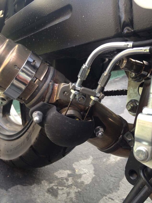 2014 Suzuki V-Strom 1000 exhaust tuning butterfly valve