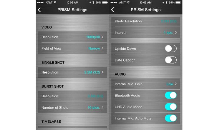 Sena Prism iPhone app