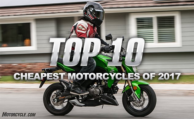 Top 10 Cheapest Street Legal Motorcycles Of 2017