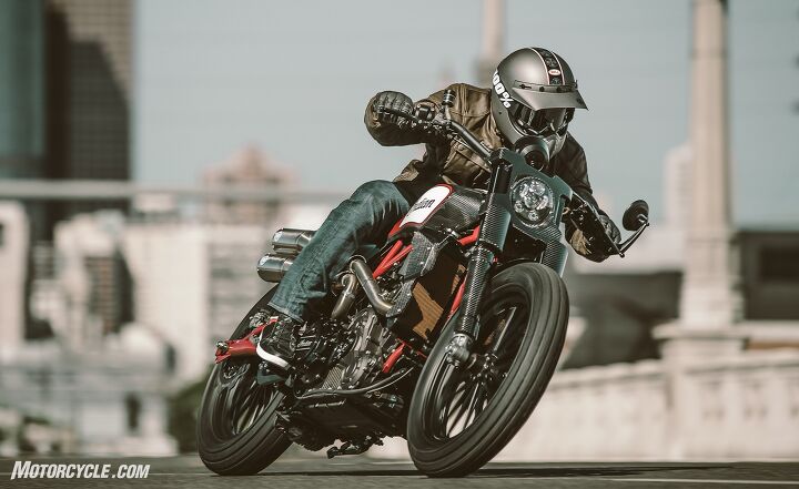Indian Scout FTR1200 Custom action