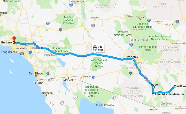 2018 Honda Gold Wing and the Nuclear Tour Day 4 Map