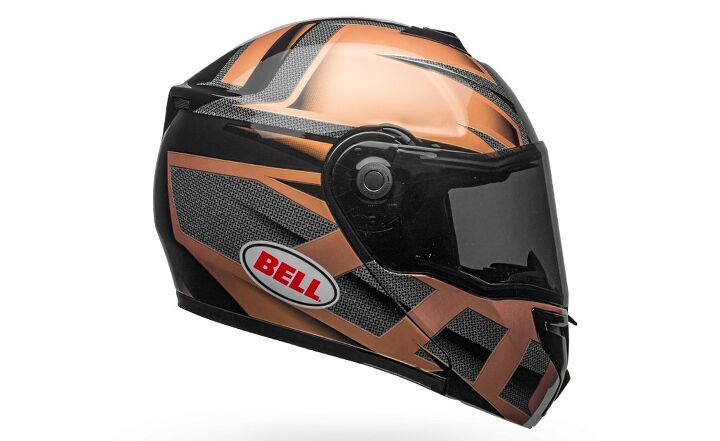 Bell SRT Predator Black & Copper Motorbike Helmet 