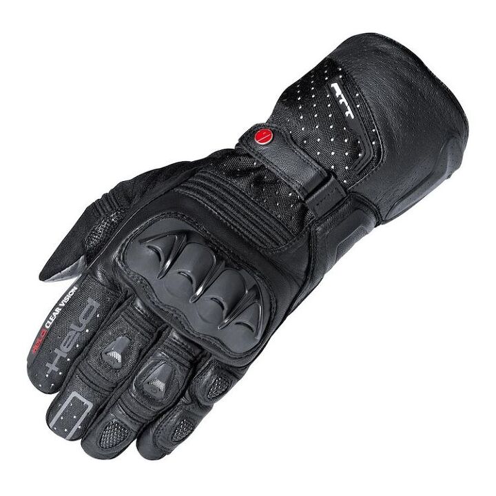 Men's Leather Motorcycle Gauntlet Gloves w/ Removable Waterproof Liner FI120GL 
