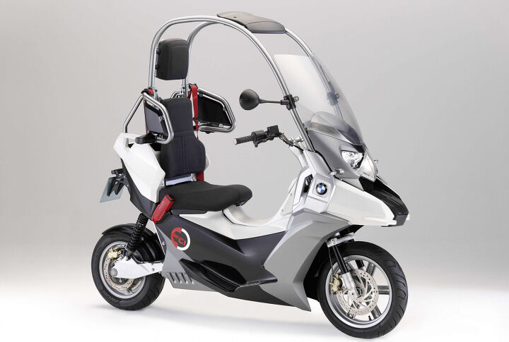 BMW's C Evolution Scooter Get a Roof Motorcycle.com