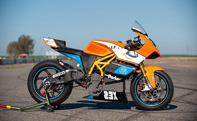 electric racing motorcycle