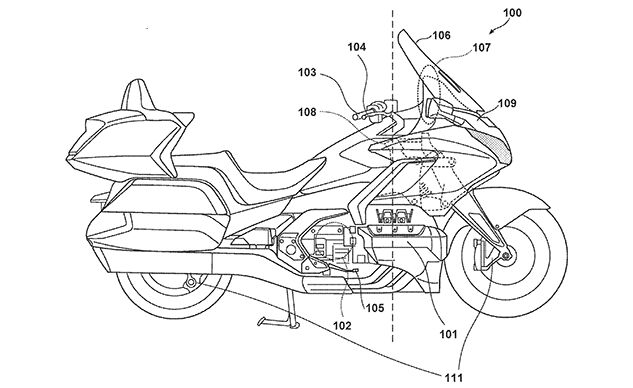Honda Gold Wing radar patents