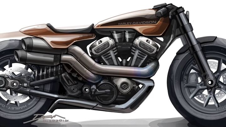 Future Harley-Davidson model sketch
