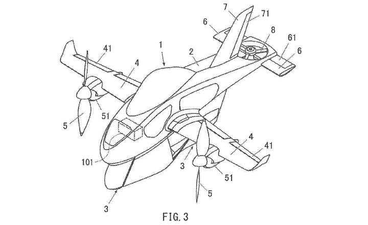 Subaru flying motorcycle patent