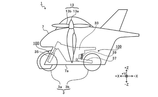 Subaru Flying Motorcycle Patent