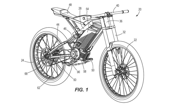 Harley-Davidson electric dirt bike patent