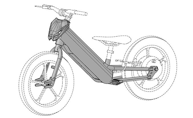 Kawasaki Elektrode Electric Balance Bike Designs Leak