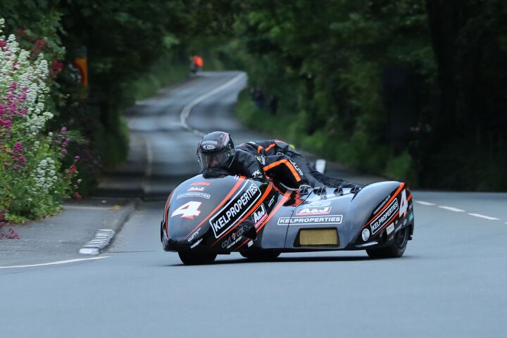 31/05/2022: Dave Molyneux/Daryl Gibson (890 DMR KTM/DMR) at Ballacraine during Tuesday evening’s qualifying session for the Monster Energy Isle of Man TT. PICTURE BY DAVE KNEEN/PACEMAKER PRESS.