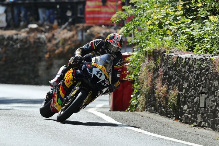 11/06/2022: Conor Cummins (1000 Honda/Milenco by Padgett’s Motorcycles) at Union Mills during the Milwaukee Isle of Man Senior TT race. PICTURE BY DAVE KNEEN/PACEMAKER PRESS.