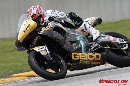 Duke got a chance to check out the race-winning 1125R at Road America.