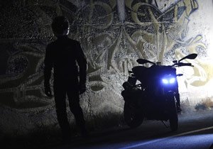 Take an objective look at how visible your motorcycle is in dark lighting conditions.