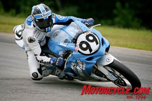 A regular on the AMA road racing circuit for the last six years, Geoff May has work his way up from a kid with a sport bike to the AMA podium.