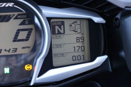 2013 Yamaha FJR1300A Info Display