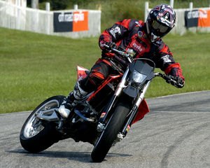 This is how you ride a Supermoto when you do it for a living...