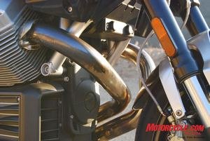 Seems Moto Guzzi didn't pick the best materials or process for the finish on the exhaust headers. Our Breva 1100 from last month had similar issues. Unfortunately, our Griso unit only had about 1,500 miles on it when we noticed this blem.