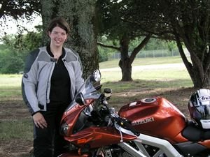 Amy's an accomplished architect and an enthusiastic motorcyclist.